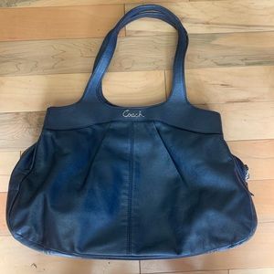 Navy Coach Tote